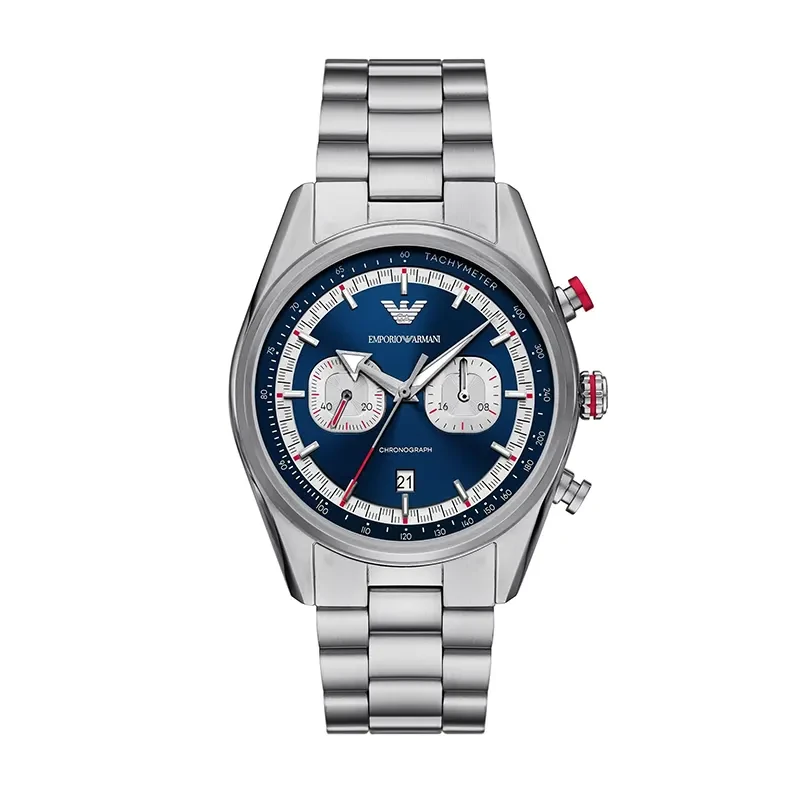 Emporio Armani Racer Chrono Blue Dial Men's Watch- AR11676